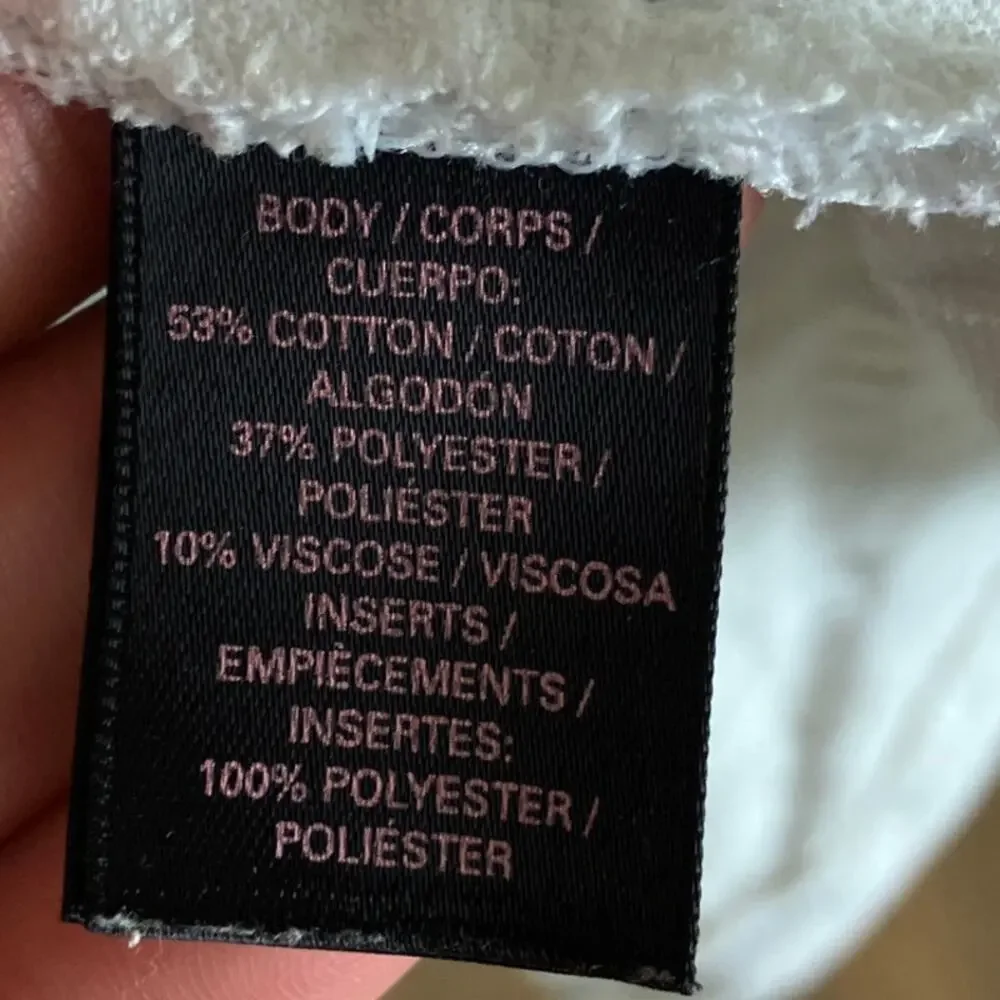 Victoria's Secret Womens Shirt White Lace Cape Scoop Neck Semi Sheer Large - Picture 7 of 14